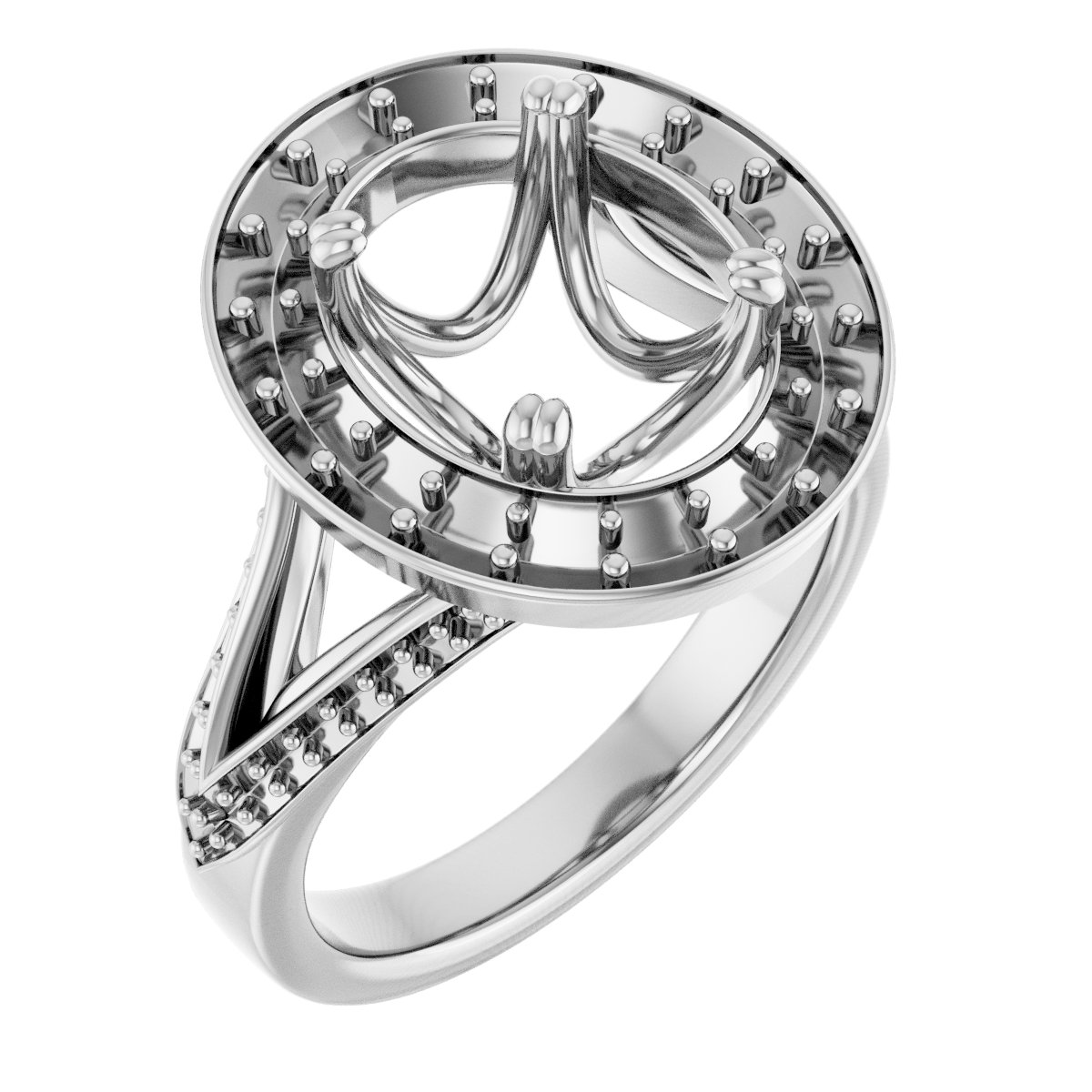 Halo-Style Engagement Ring