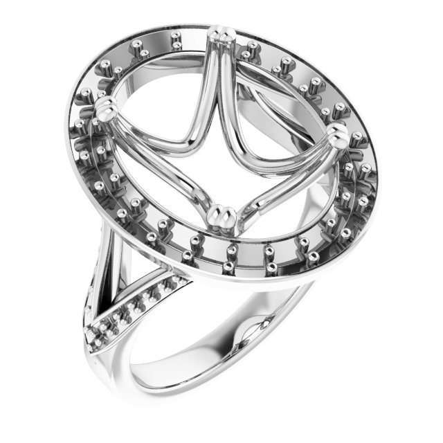 Halo-Style Engagement Ring