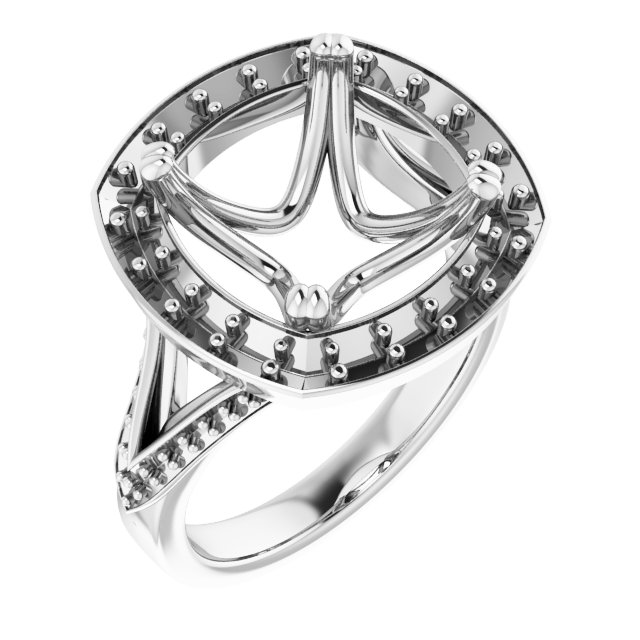Halo-Style Engagement Ring