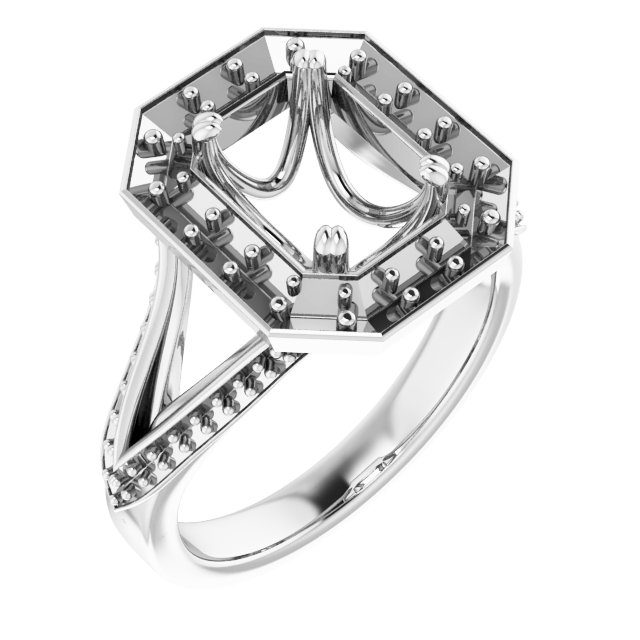 Halo-Style Engagement Ring
