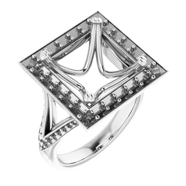 Halo-Style Engagement Ring