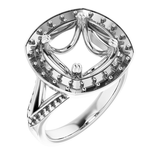 Halo-Style Engagement Ring