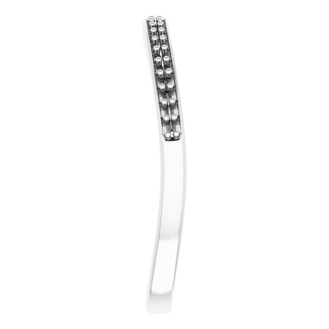 Band Mounting for 12x6 mm Marquise Ring view 4