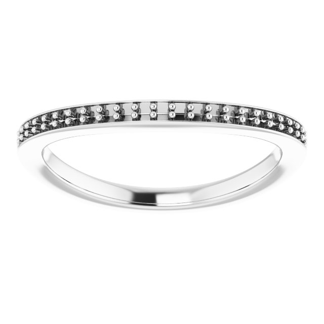 Band Mounting for 12x6 mm Marquise Ring view 3