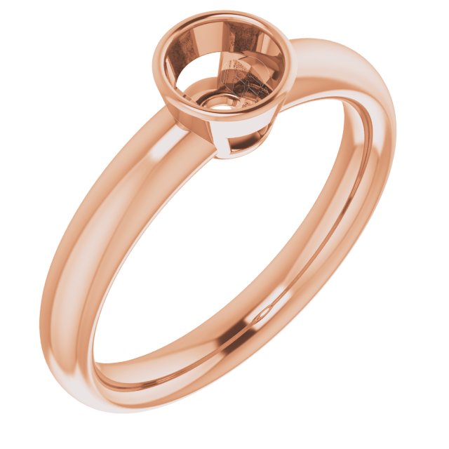Bezel-Set Solitaire Engagement Ring