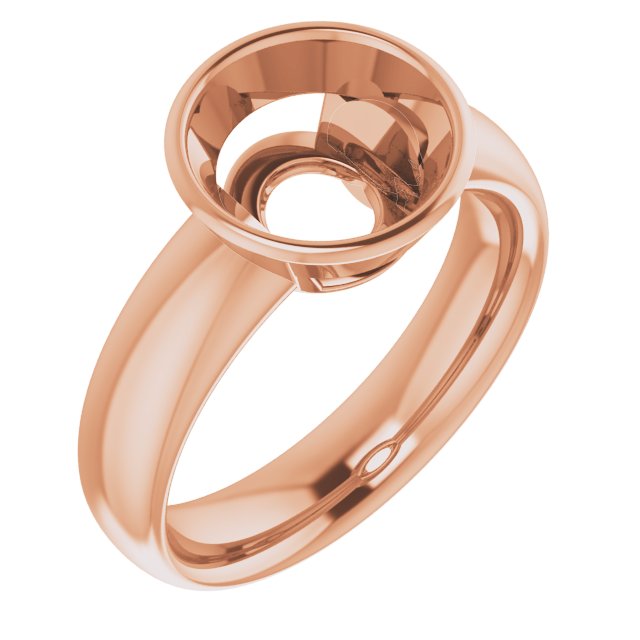 Bezel-Set Solitaire Engagement Ring
