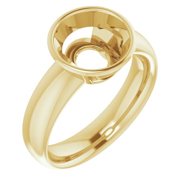 Bezel-Set Solitaire Engagement Ring