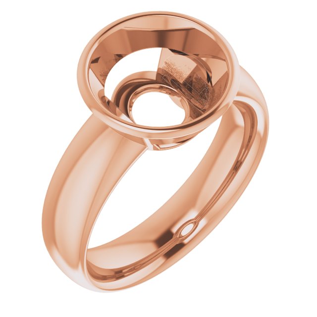 Bezel-Set Solitaire Engagement Ring
