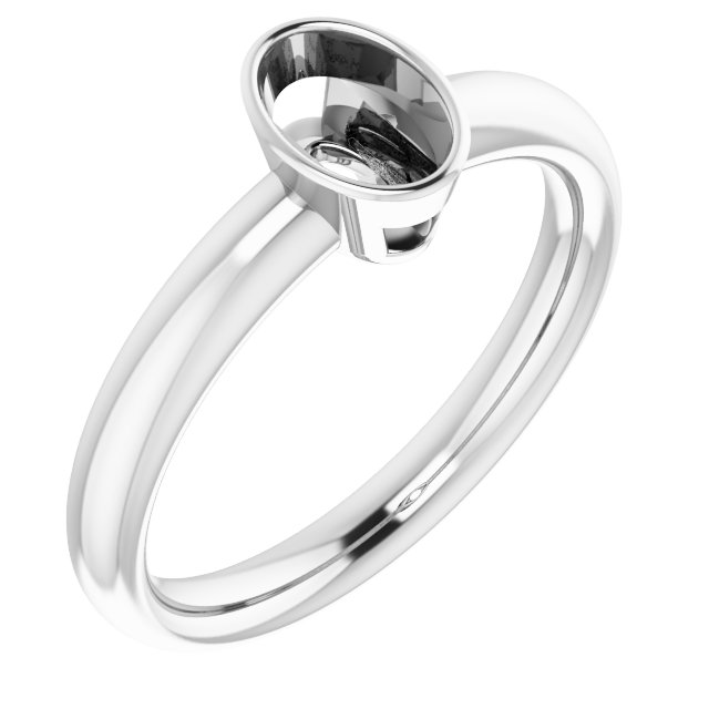 Bezel-Set Solitaire Engagement Ring