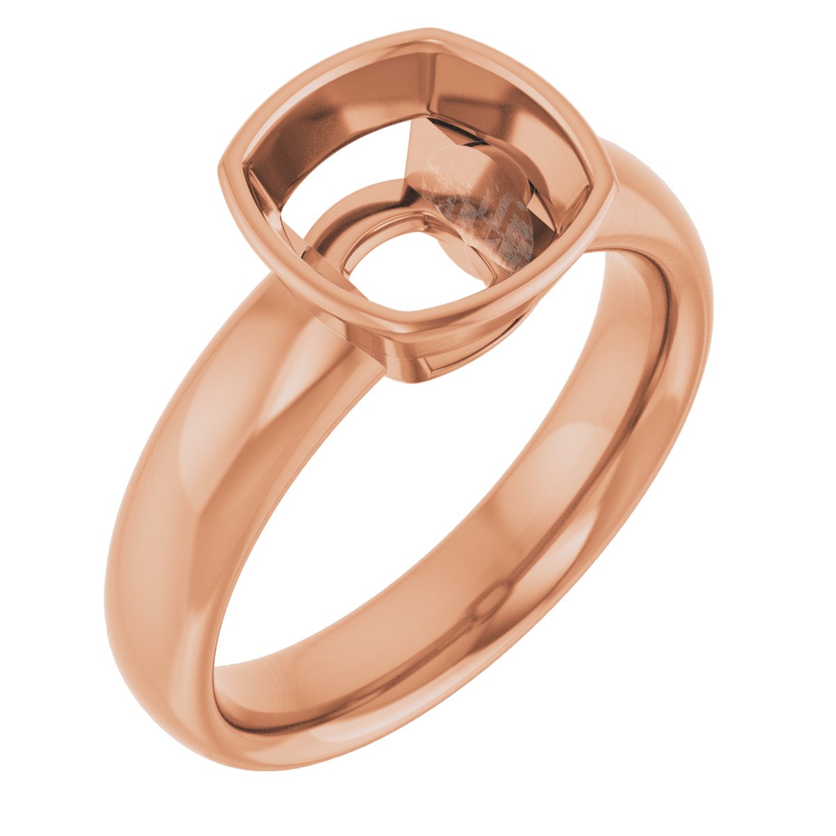 Bezel-Set Solitaire Engagement Ring