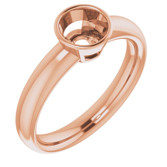 Bezel-Set Solitaire Engagement Ring