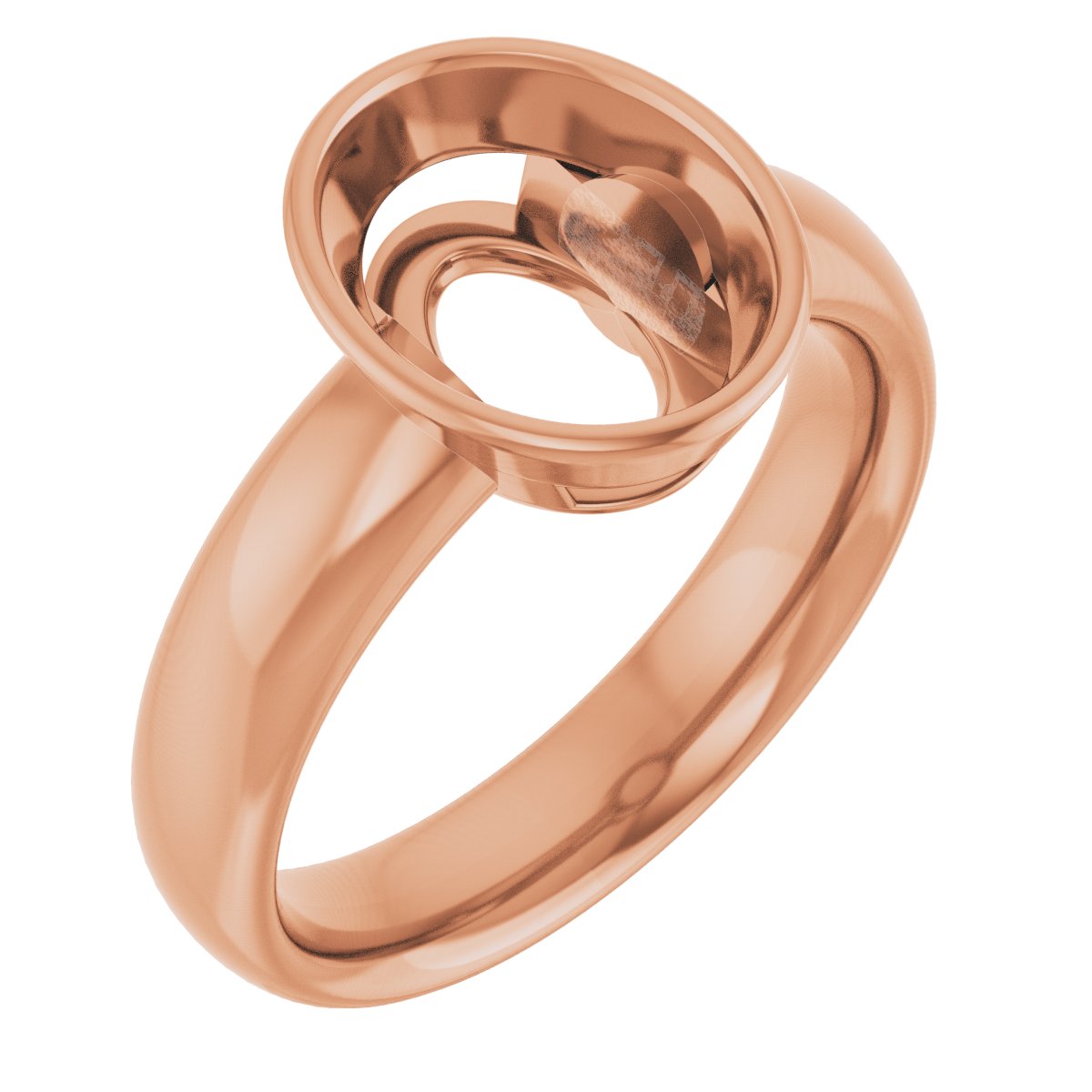 Bezel-Set Solitaire Engagement Ring