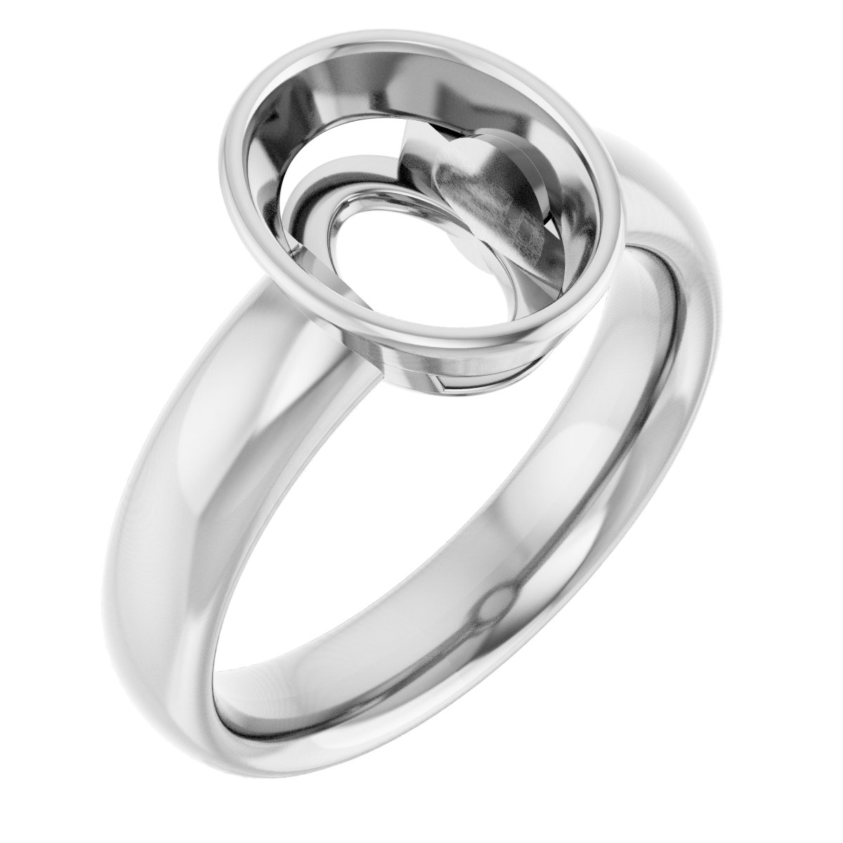 Bezel-Set Solitaire Engagement Ring