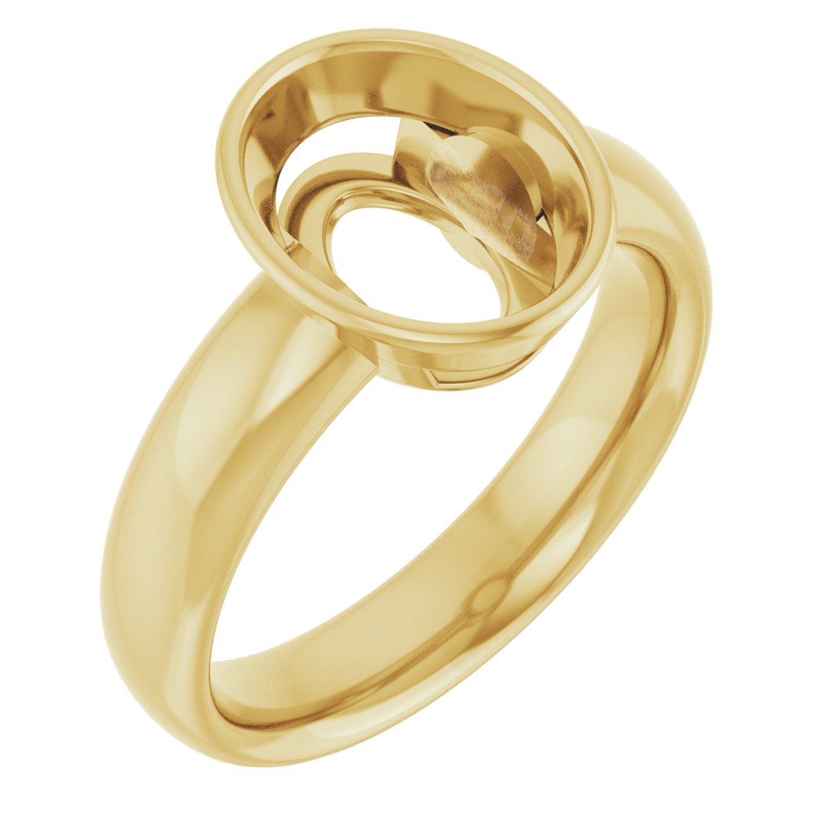 Bezel-Set Solitaire Engagement Ring