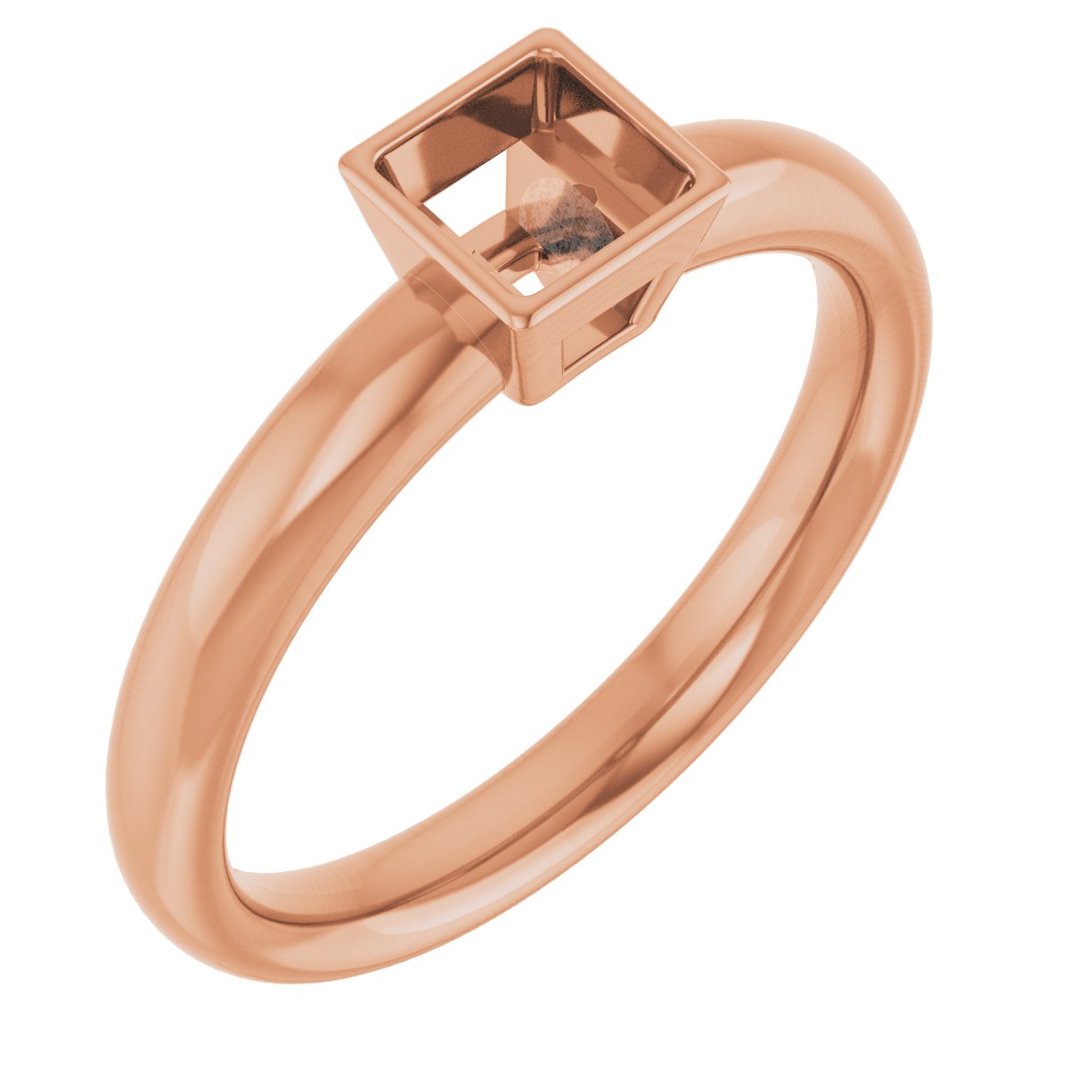 Bezel-Set Solitaire Engagement Ring