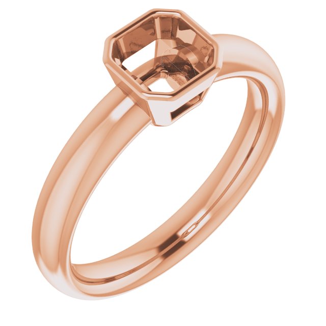 Bezel-Set Solitaire Engagement Ring