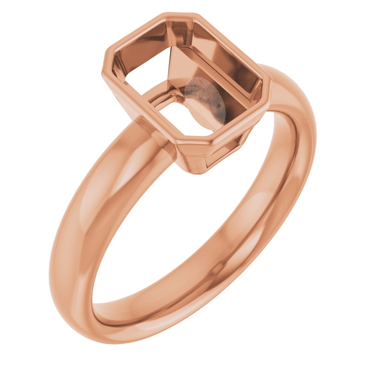 Bezel-Set Solitaire Engagement Ring