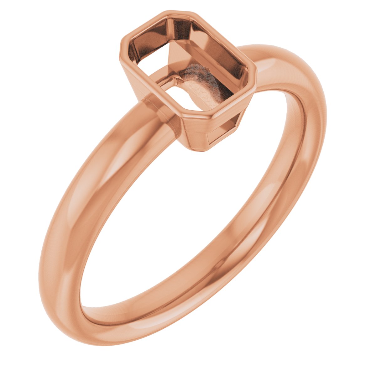 Bezel-Set Solitaire Engagement Ring