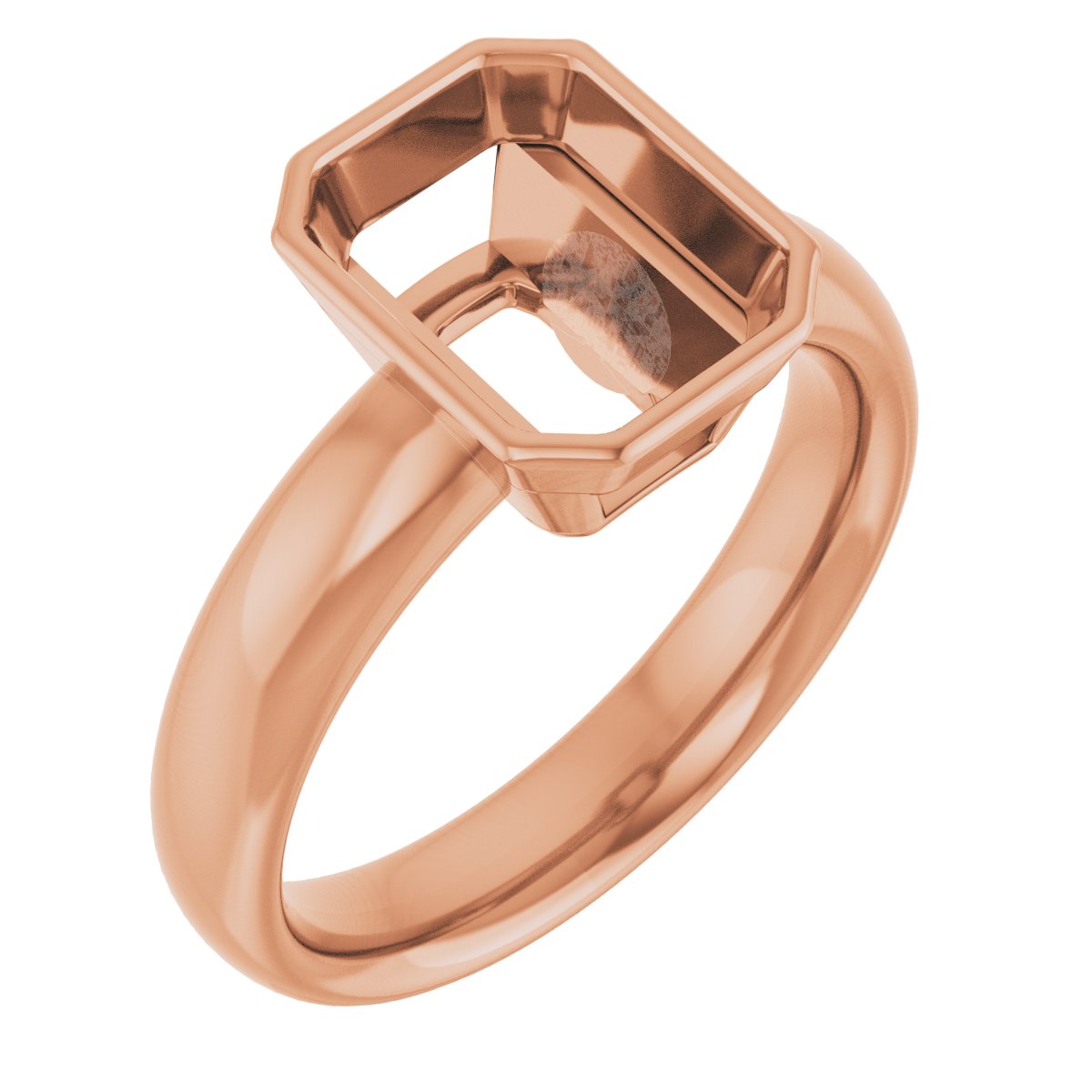 Bezel-Set Solitaire Engagement Ring