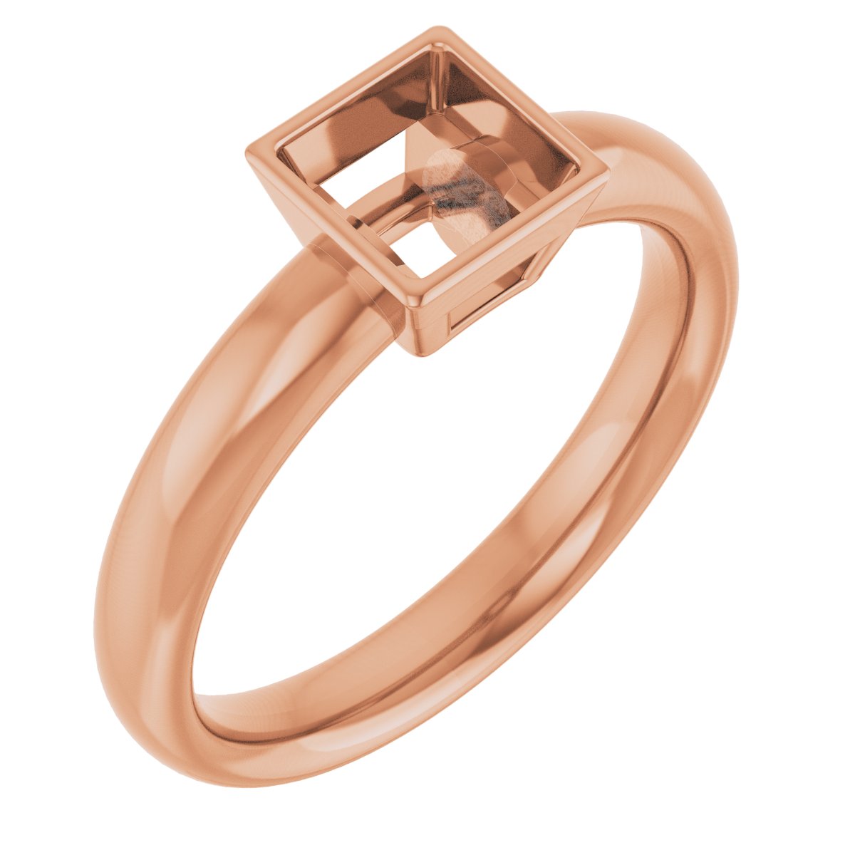 Bezel-Set Solitaire Engagement Ring