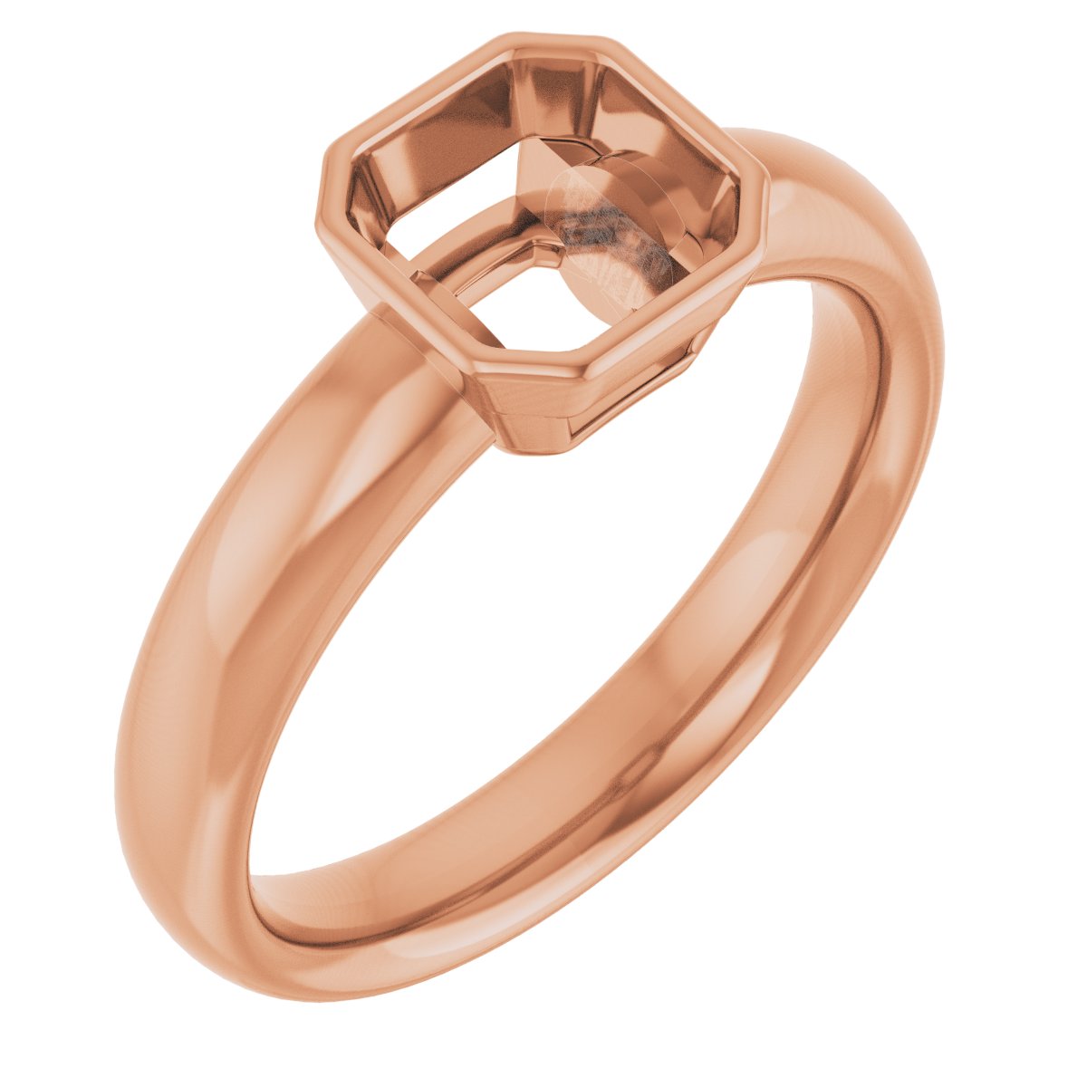 Bezel-Set Solitaire Engagement Ring
