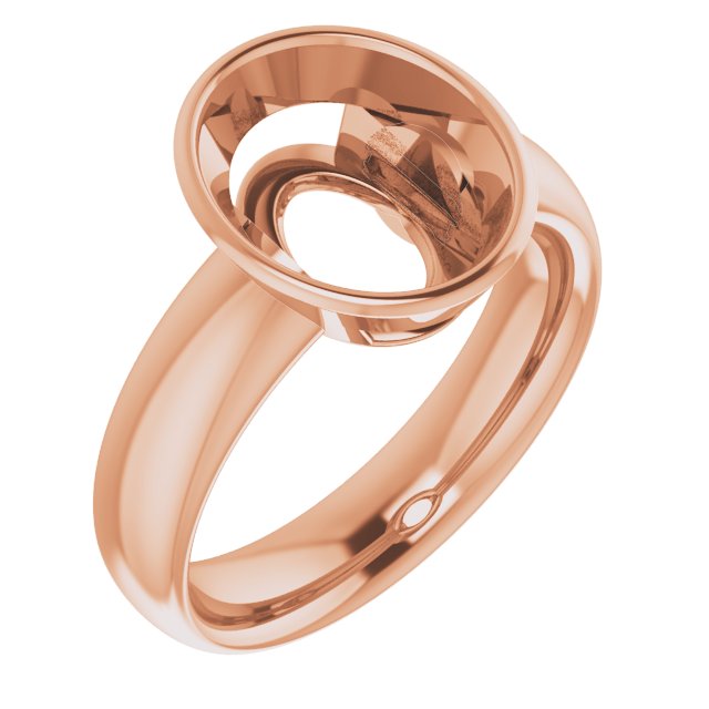 Bezel-Set Solitaire Engagement Ring