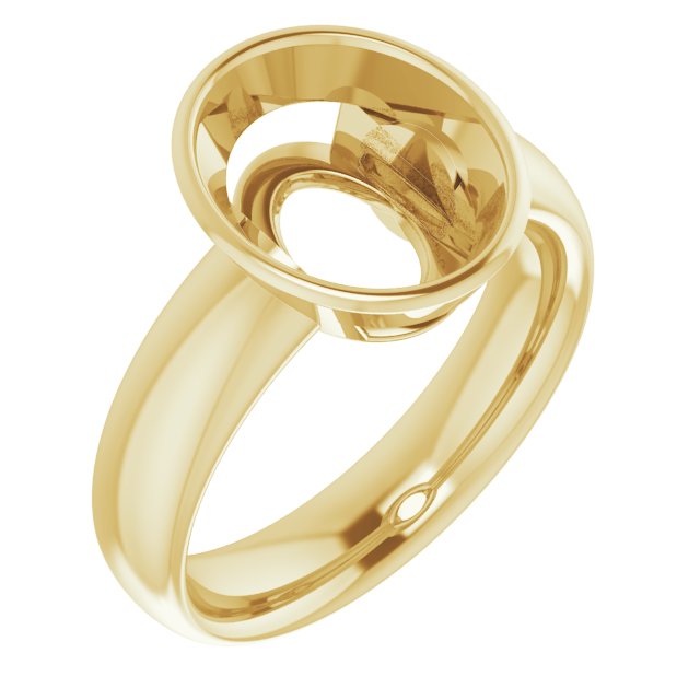 Bezel-Set Solitaire Engagement Ring