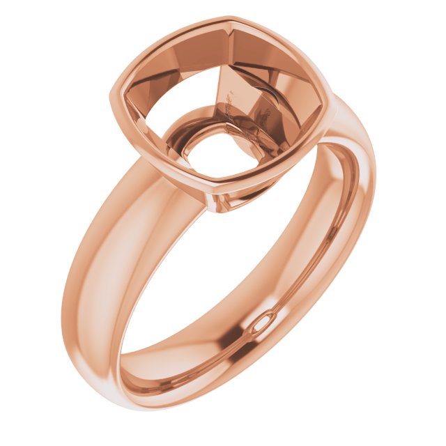Bezel-Set Solitaire Engagement Ring