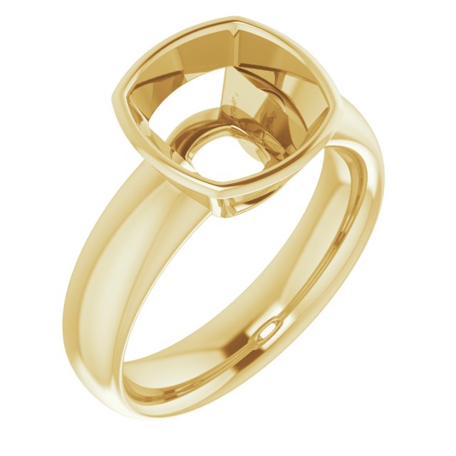 Bezel-Set Solitaire Engagement Ring