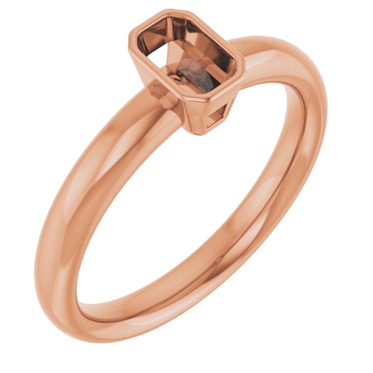 Bezel-Set Solitaire Engagement Ring