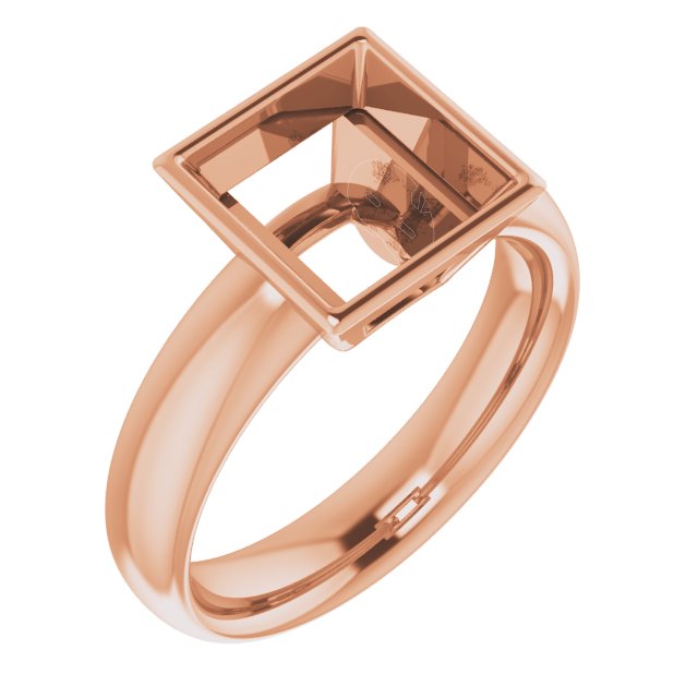 Bezel-Set Solitaire Engagement Ring
