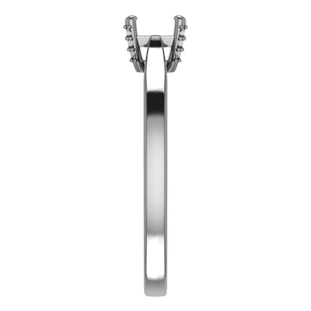 5x5 mm Cushion Engagement Ring Mounting view 4
