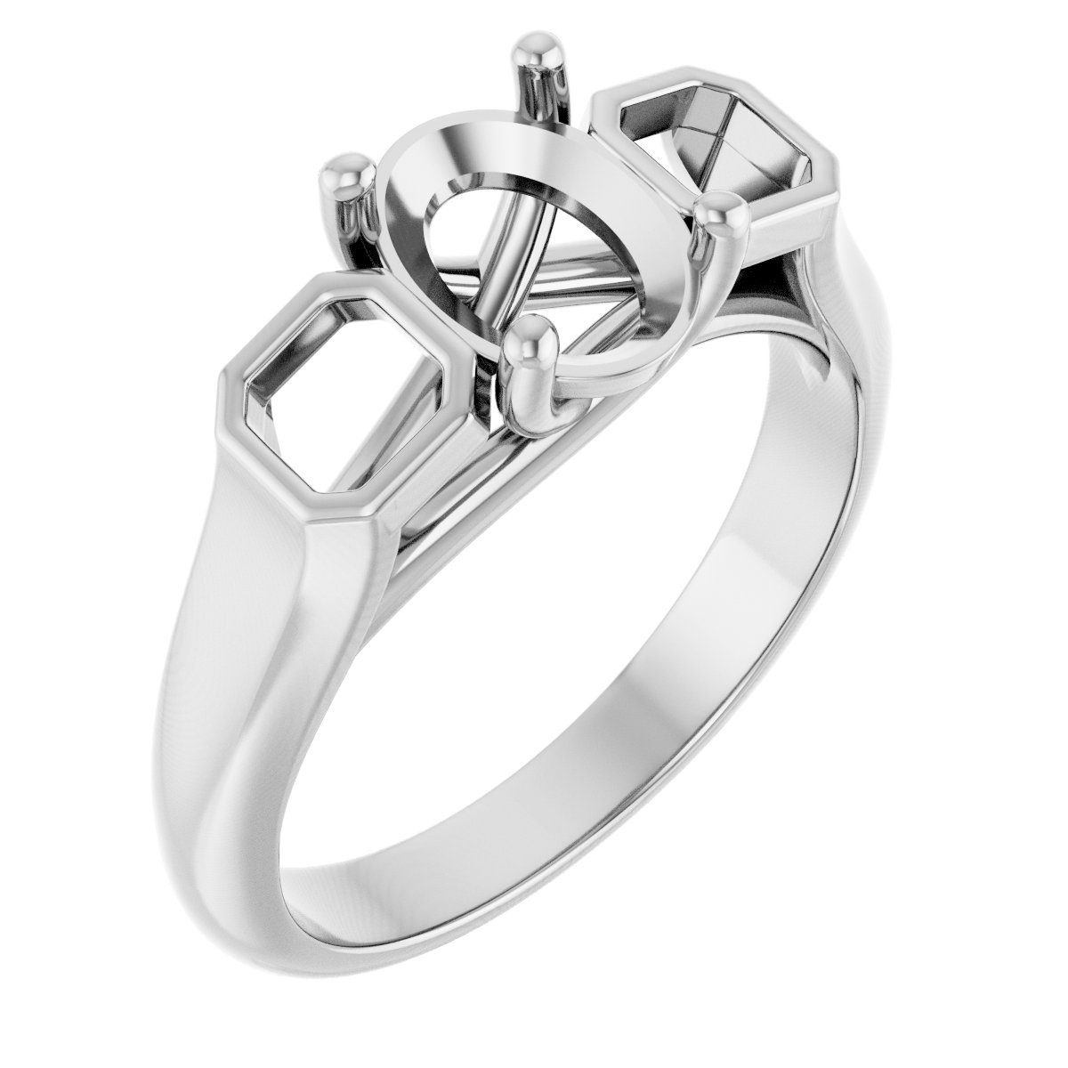 Three-Stone Engagement Ring
