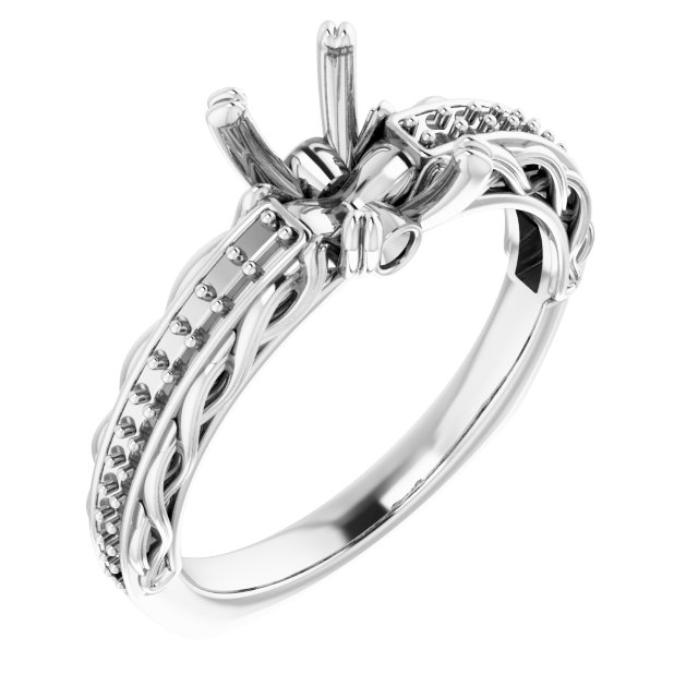 Accented Engagement Ring