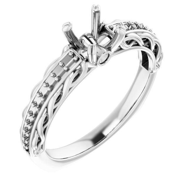 Accented Engagement Ring