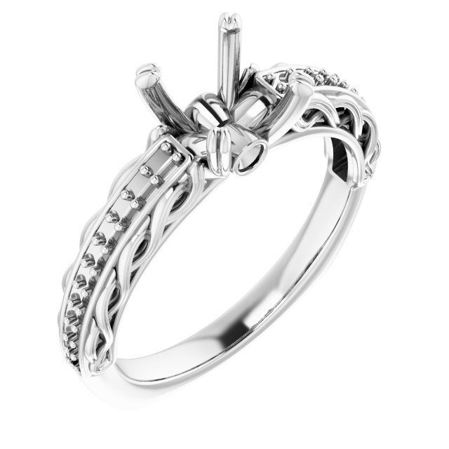 Accented Engagement Ring