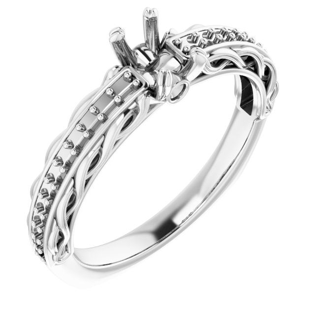 Accented Engagement Ring