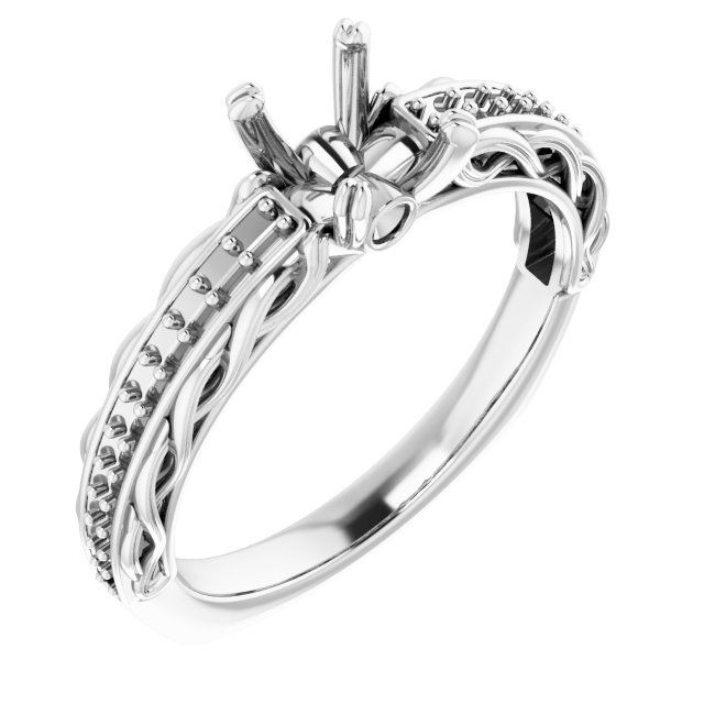 Accented Engagement Ring