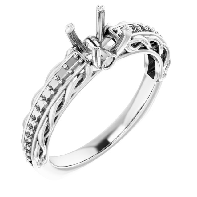 Accented Engagement Ring