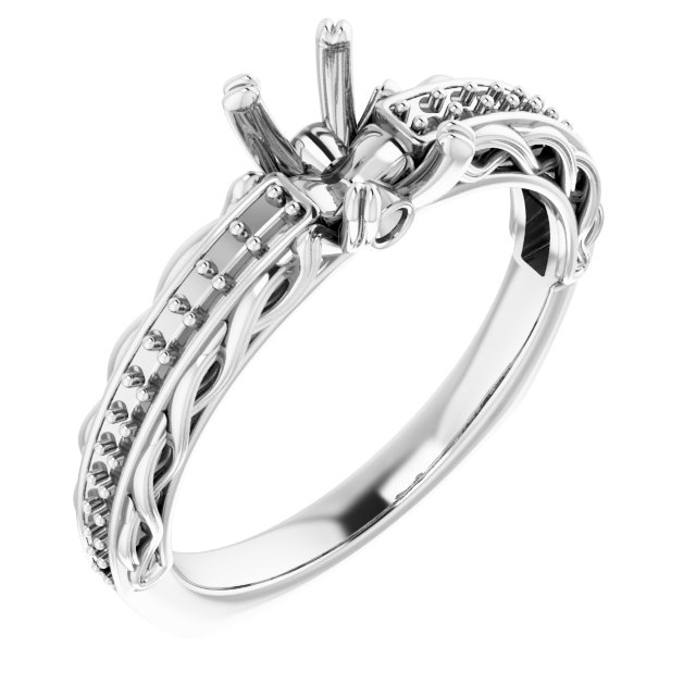 Accented Engagement Ring