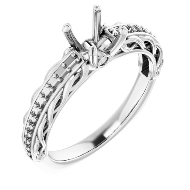 Accented Engagement Ring