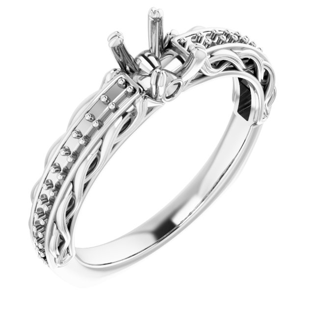 Accented Engagement Ring