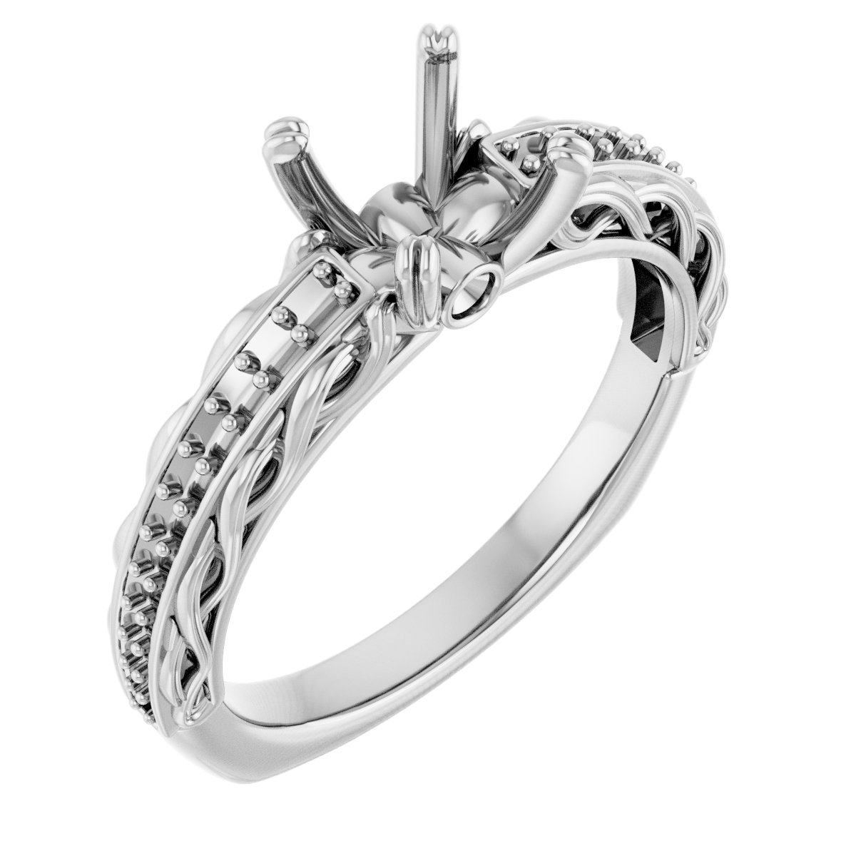 Accented Engagement Ring