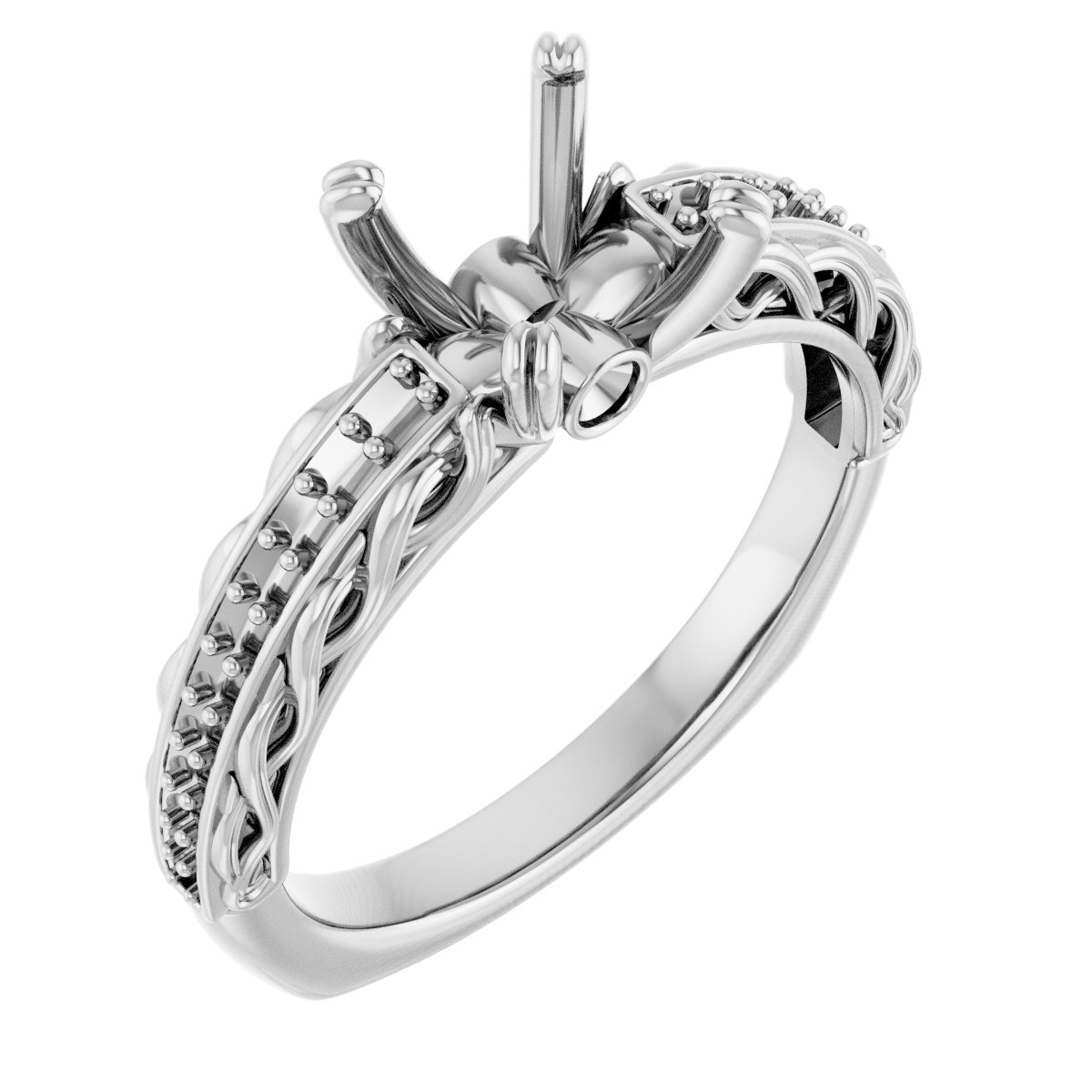 Accented Engagement Ring
