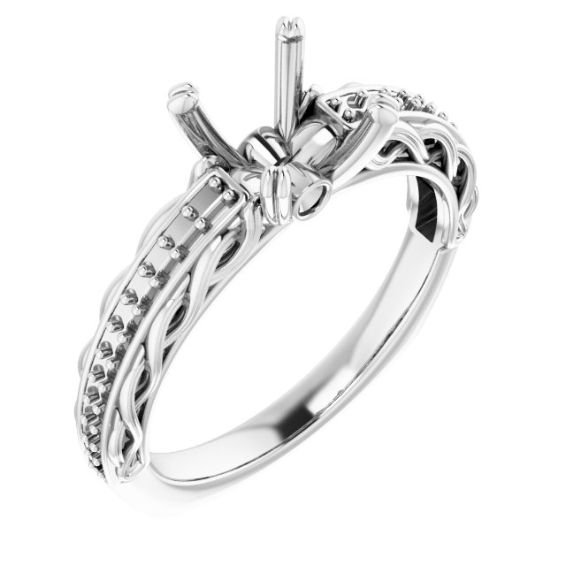 Accented Engagement Ring