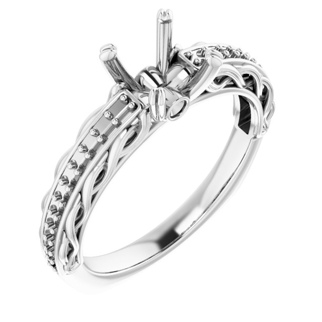 Accented Engagement Ring