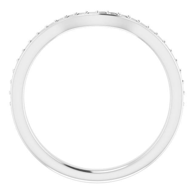 Band Mounting for 6 mm Asscher Ring view 2