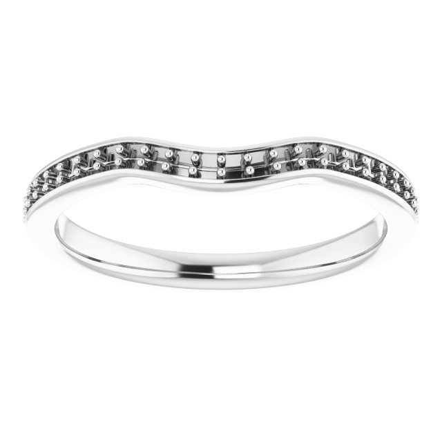 Band Mounting for 6 mm Asscher Ring view 3