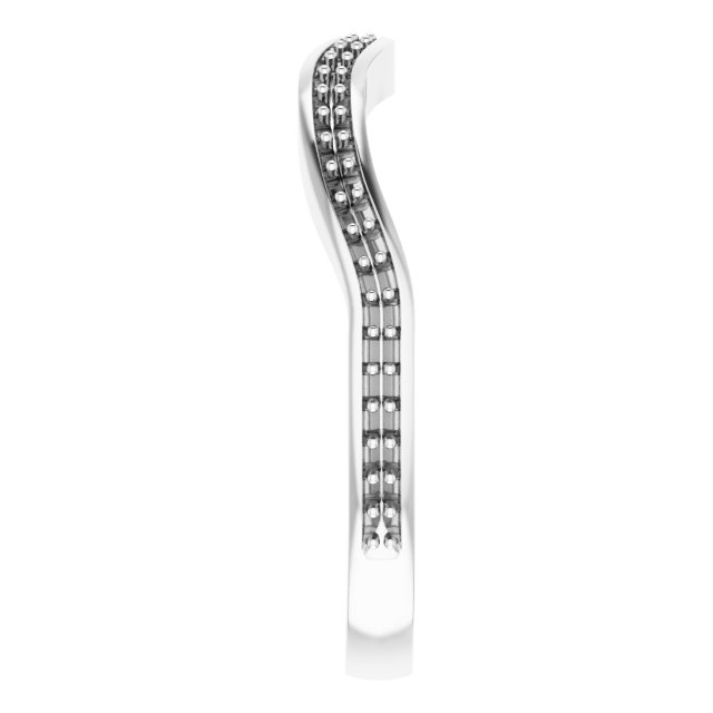 Band Mounting for 9x9 mm Heart Ring view 4