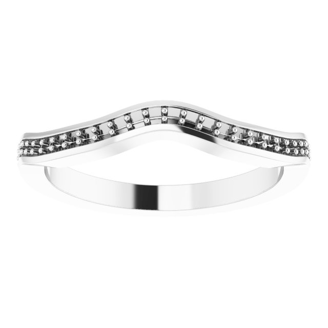 Band Mounting for 9x9 mm Heart Ring view 3